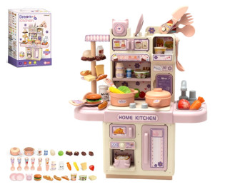 Детская кухня Dream Kitchen со светом и водой, набор продуктов и посуды