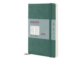 Ежедневник Axent Partner Soft Skin 2026, А5, серо-лазурный