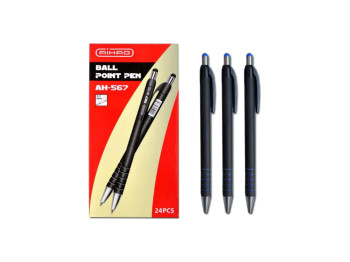 Ручка масляная синяя. AIHAO AH567