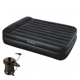 Надувная кровать покрытая флоком Comfort Deluxe Bestway 67345