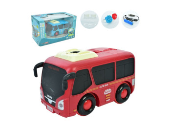 Игрушка автобус с пультом-браслетом, светом и мыльными пузырями, 2 вида