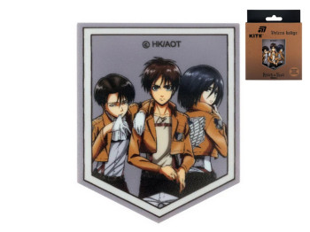 Бейдж на липучці Attack on Titan, 5,2×6,4 см, гумовий, Kite