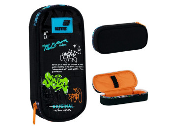 Пенал мягкий с органайзером Kite Street Style K26-662-19, 21 см, на молнии, Kite