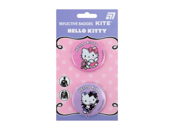 Значки світловідбивні Kite Hello Kitty HK25-107-1, 2 шт., з застібкою, PVC, Kite