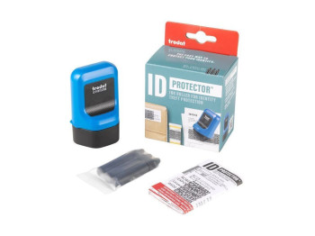 Роликовый штамп ID Protector, 3 Refills, синий, TRODAT ID Protector, 3 Refills