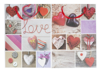 Пакет подарочный бумажный Snow love 30*42см
