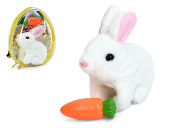 Интерактивный плюшевый зайчик Cute&Furry Limo Toy, 16 см, прыгает и двигает ушками