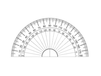 Транспортир, ST00278 (цена за 1шт)