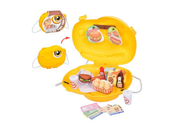 Игрушечные продукты фаст-фуд, кейс-сумка, 38 предметов