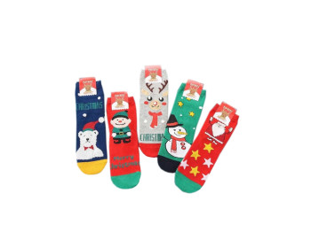 Носки детские махровые внутри  хлопковые средние красные. Размер 18-20. Kid Step MS0535