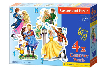 Пазли Принцеси, 4,5,6 і 7 елементів, Castorland