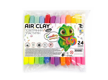 Набор воздушного пластилина Candies 24 цвета по 6г