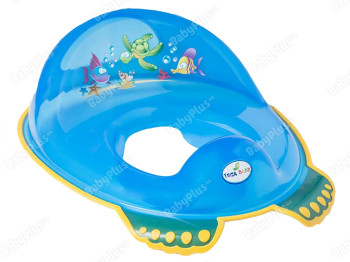 Туалетное сиденье АКВА с резинками противоскользящими синее. Tega Baby AQ-008-115