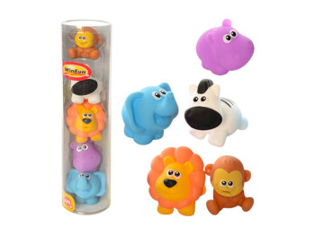 Игрушки для купания Дикие животные-брызгалки, 5 шт