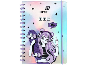 Блокнот А5 на спирали Anime Dream Kite K26-190, ячейка, 80 листов