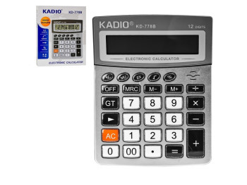 Калькулятор 12-разрядный Kadio, KD-778B