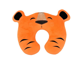 Подголовник дорожный форма тигрик, 39 см, текстильный, Tigres