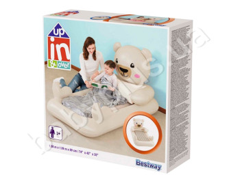 Велюр кровать мишка Teddy. Bestway 67712