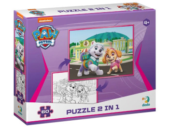 Пазл-раскраска 2в1 Paw Patrol. 60 элементов. DoDo 200161