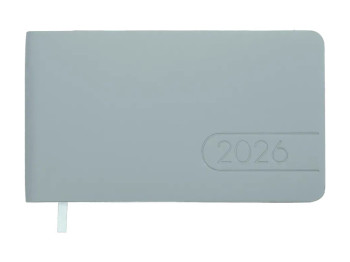 Еженедельник датированный Light Morandi 2026, 153×87 мм, 128 страниц, светло-синий, Buromax