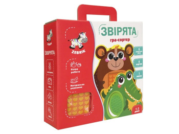 Деревянная мозаика Зверюшки. Vladi Toys ZB2002-05