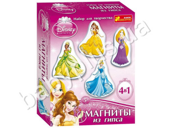 Набір для творчості, Магніти з гіпсу Disney Принцеса №2, Ranok Creative