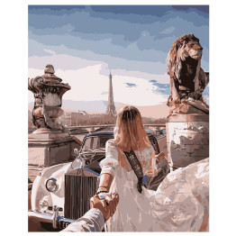 Набор для росписи по номерам Французский шарм 40х50 см, Strateg