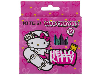 Крейда воскова Hello Kitty, 12 кольорів, Kite