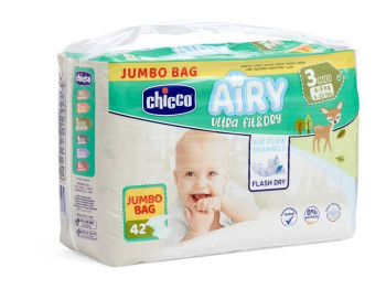 Підгузники AIRY розмір Midi 4-9 кг, 42 шт, Chicco