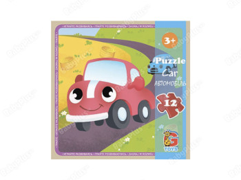 Пазли картонні Автомобіль, 12 елементів, G-Toys