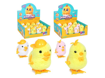 Игрушка заводная цыпленок 10см, MT-2005-2006 (цена за 1 шт)