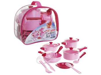Набор посуды игровой Cooking Set, 22 см, с кухонными приборами, Юника