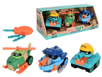 Конструктор на шурупах Транспорт 10 см JD1899-21A, з викруткою, BabyToys