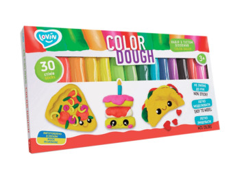 Набор для лепки с тестом 30 sticks Color Dough. TM LOVINDO 41205