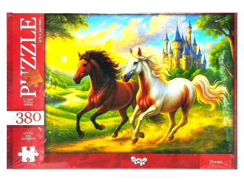 Пазли Horses, 380 елементів, Danko Toys