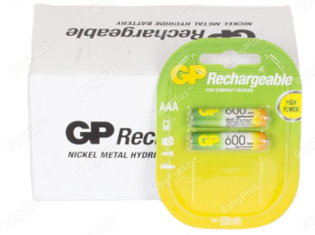 Аккумулятор GP Rechargeable AAA 600 mPa (цена за блистер 2 шт) 4891199025709