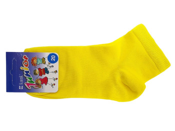 Шкарпетки дитячі демісезонні класичні бавовняні високі  жовті. Розмір 20. КлассиК 7В 19 КЛ000