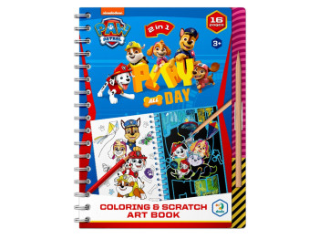 Набір для творчості 2в1, Розмальовки та гравюри Paw Patrol Грайся весь день, DoDo