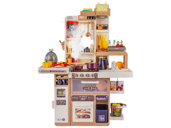 Игровая детская кухня с водой, паром, светом и звуком, 104 предмета