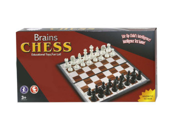 Шахматы магнитные Brains Chess 27 см, с магнитом, складная доска