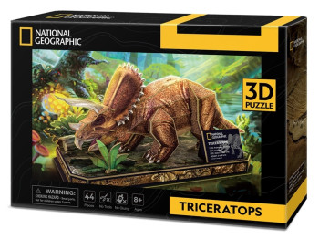 Трехмерная головоломка-конструктор National Geographic Dino Трицератопс. Cubic Fun DS1052h