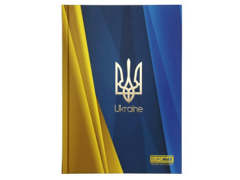 Блокнот UKRAINE на 96 листов А5 в клетку синий электрик