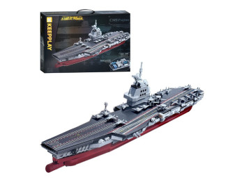 Конструктор авіаносець 23028 Keeppley, 1621 деталей, масштаб 1:669, збірна модель