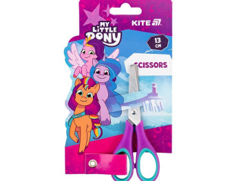 Ножиці дитячі з гумовими вставками My Little Pony, 13 см, з закругленими кінчиками, Kite
