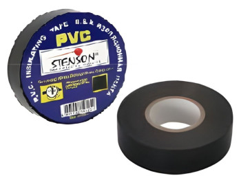 Изолента Stenson MH-0032, ПВХ 50м, черная