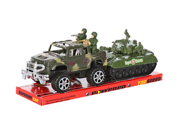 Военная машина с танком. 333