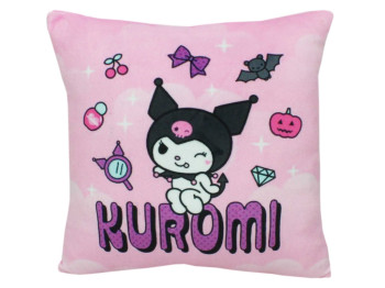 М'яка іграшка подушка з принтом №2 Kuromi 31 см, квадратна форма, Копиця