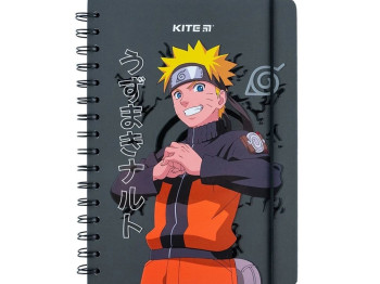 Блокнот на спирали в клетку А5. 80 листов. Naruto Shippuden. Kite NR24-190