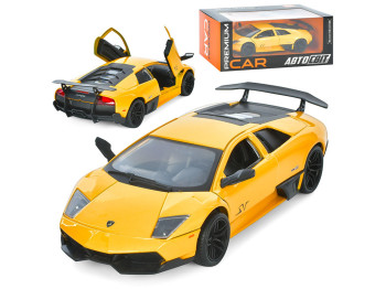 Машинка металлическая Lamborghini Murcielago, 19 см, открываются двери, АвтоСвіт