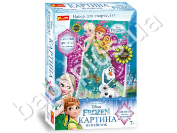 Набор для творчества, Картинка из пайеток Frozen Анна и Эльза, Лето, Ranok Creative